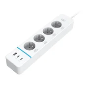 Immax NEO 07821L - Produžni kabl NEO LITE Smart 4AC+1xUSB+2xUSB-C Wi-Fi