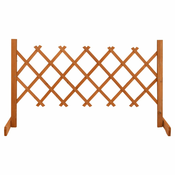 vidaXL Vrtna rešetkasta ograda narancasta 120 x 60 cm masivna jelovina