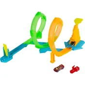Mattel Hot Wheels Neon speeder double loop dvojna zanka