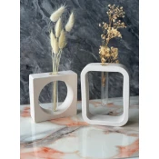 Aberto Design Set vaza Glamour Candle 6ST, 2 komada, Bela