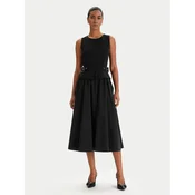 KARL LAGERFELD Cocktail obleka B1W13023 Črna Regular Fit