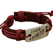 Narukvica Heart Arrow - Bordo KP33136