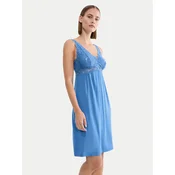 Triumph Nočna srajca Timeless Sensuality 10227238 Modra Regular Fit