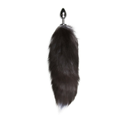 analni čep Fox Tail No. 6, srebrn