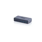 Digitus DS-12856 KVM HDMI stikalo 2x2 | UHD 4K@60Hz | 3x USB-A 3.1 Gen1 | 1x USB-C USB 3.1 Gen1 | Avdio | Core Line