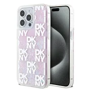 DKNY Etui DKNY Liquid Glitter Multilogo za iPhone 15 Pro Max - roza