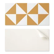shumee Paket PVC vinilnih ploščic z geometrijskimi trikotniki v kvadratih 10x40x20 cm