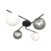 Plafonsko svetlo AZURA 4xE14/10W/230V crna/siva/bela