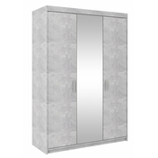 Garderobna omara z ogledalom Elena BJ03 - svetel beton