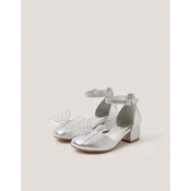 Monsoon Children Cipele za devojcice Diamante Bow, Srebrne boje