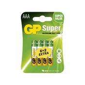 GP Super LR03 alkalne (AAA) baterije 6+2 kom
