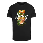 Mister Tee Majica Delicious Peaches temno zelena/temno oranžna/črna/bela
