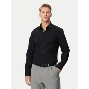 HUGO Srajca 50570285 Črna Slim Fit