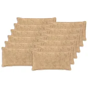 vidaXL Prevleka za blazino 12 kos HOUTEN Krem 40 x 80 cm