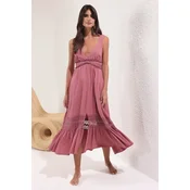 Trendyol Milla Ženska haljina Tbess25El00064, Roze