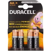 Duracell 1,5 V Alkaline AA baterija, 4 kom