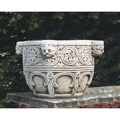 Casa Padrino luxury baroque flower pot gray A� 57 x H. 39 cm - Made in Italy