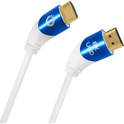 Oehlbach Oehlbach HDMI priključni kabel HDMI-A vtič\, HDMI-A vtič 3.00 m bela D1C42538 #####8K UHD\, trojno oklopljen HDMI kabel, (20431987)