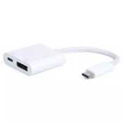 Adapter USB 3.1 tip C - DisplayPort+Tip C M/Ž E-Green beli