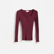 Reserved - Bluza s mešavinom viskoze od strukturirane tkanine