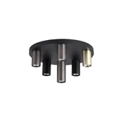 Searchlight 50570-6BK - Stropna svjetiljka TUBES 6xGU10/10W/230V O 40 cm