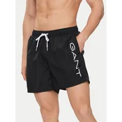 Gant Kopalne hlače 920006300 Črna Regular Fit