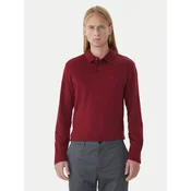 Calvin Klein Polo majica LV040EM909 Bordo rdeča Regular Fit