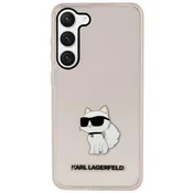Karl Lagerfeld ovitek Ikonik Choupette za Samsung Galaxy S23+ S916, roza