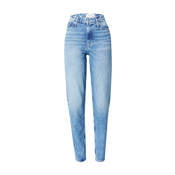 Calvin Klein Jeans Traperice MOM Jeans, svijetlobež / plavi traper / bijela