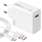Eima GaN 67W 1xUSB A sa Type C kablom beli Kucni punjac
