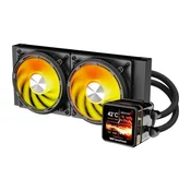 darkFlash DE240 CPU vodno hlajenje v črni barvi
