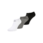 NIKE Sportske čarape, siva / bijela / crna