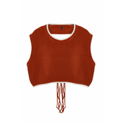 Trendyol Tile Crop Knitwear Sweater
