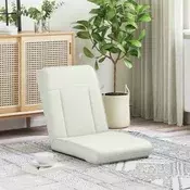vidaXL Tlorisni stol Bela 50 x 73 x 60 cm Umjetno usnje