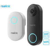 Reolink Doorbell pametni video zvonec WiFi , 2K+ (5MP), APP, AI prepoznavanje oseb, nočno snemanje, dvosmerna komunikacija + zvonec
