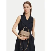 Ročna torba Tory Burch Charlie Quilted Mini Top Handle Chain Wallet 186032 Bež