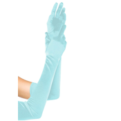 Leg Avenue Extra Long Satin Gloves 16B Light Blue