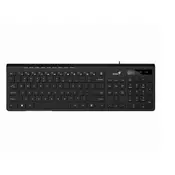 GENIUS Bežična tastatura, Slimstar 230II, USB, US, Crna