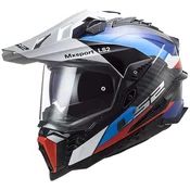 Enduro motociklisticka kaciga LS2 MX701 C Explorer Frontier crno-plava