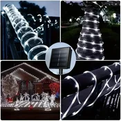Led solarne sijalice u crevu 20m Bela