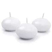 shumee Plavajoča sveča, mat, bela, 5 cm (1 paket/10 kosov)