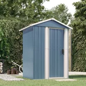 Vrtno spremište sivo 126 x 97,5 x 177 cm od pocincanog celika