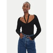 Brave Soul Pulover LK-273BUSTED Črna Slim Fit
