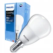 Philips LED žarnica E14 P45 7W 4000K CorePro Ball