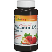 VITA KING vitamini D3 VITAMIN 2000 (210 žvakačih tableta)