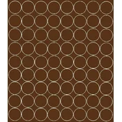 shumee Nalepke okrogle oblike 5 cm okrogle nalepke pikice 72 kosov mat rjave barve
