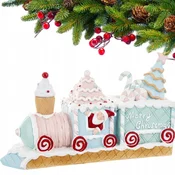 Božični vlak Božička figurica božični okrasek venec 25 cm