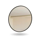 Bic Klasično okroglo ogledalo s črnim okvirjem, 90 cm