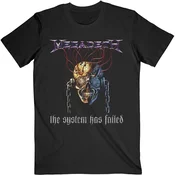 Megadeth Systems Fail Black L Majica