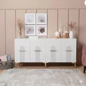 HANAH HOME Komoda Ida 150 White Gold
